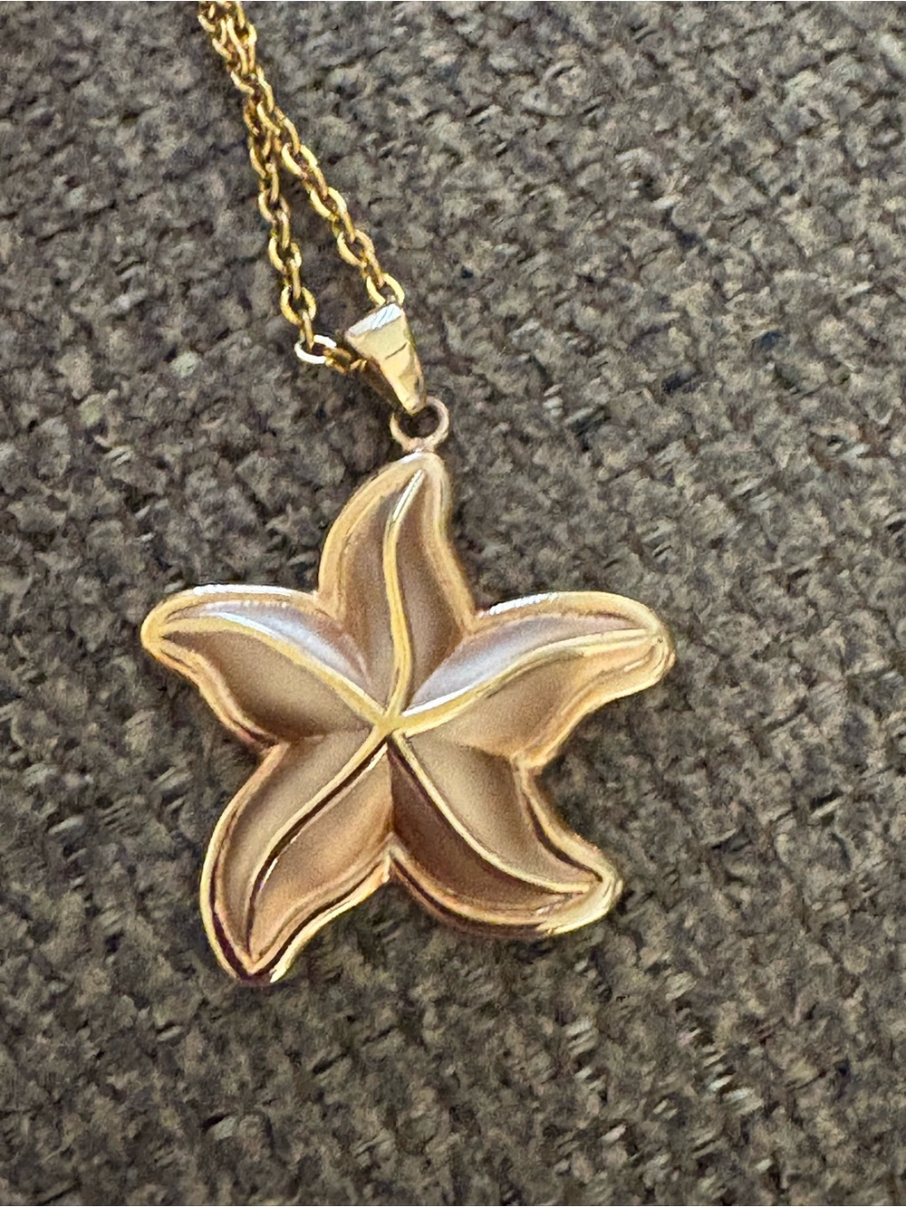Rose Gold Starfish Pendant